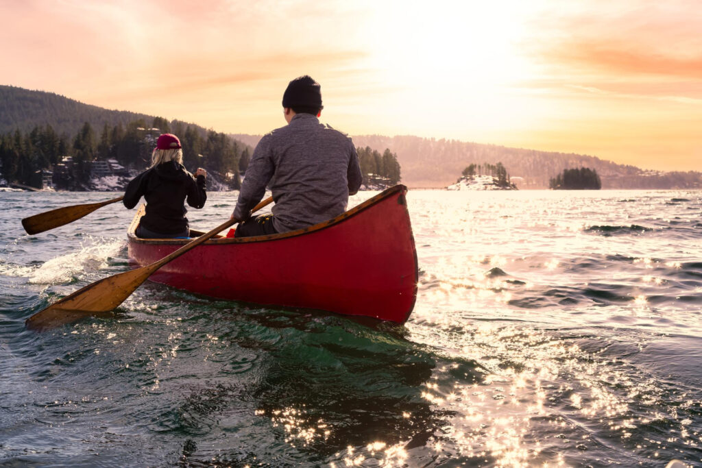 winter kayaking