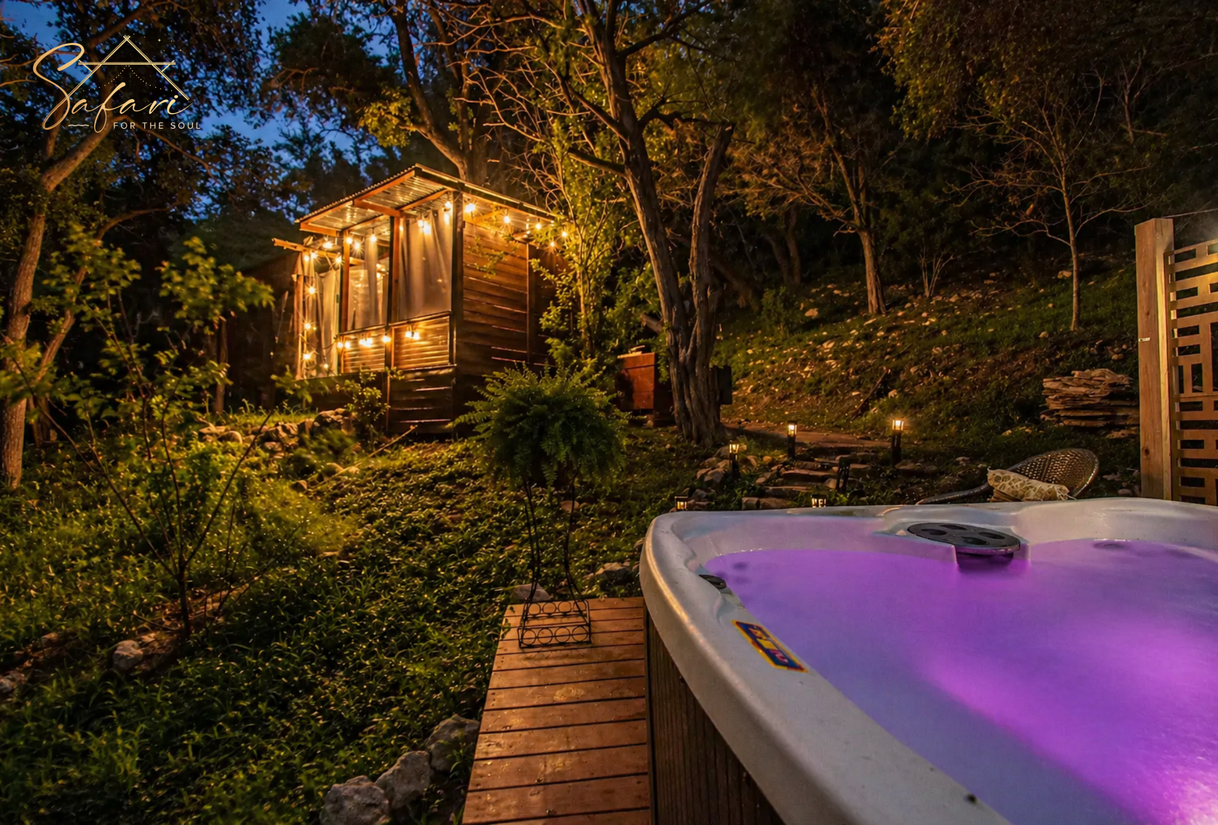 Luxury glamping tent austin texas
